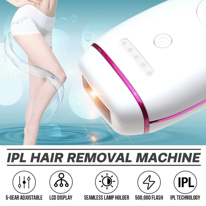 300000 Flashing IPL Painless Epilator Electric Body Hair Removal Epilator 5 Gears Energy Regulation US Plug / EU Plug Beauty Machine - MRSLM
