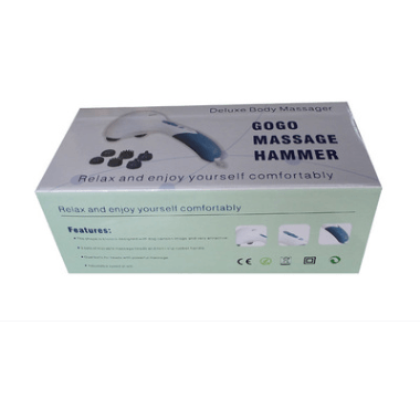 Massager Full Body Handheld Electric Vibrating Double Head Neck Back Relax (Blue) - MRSLM