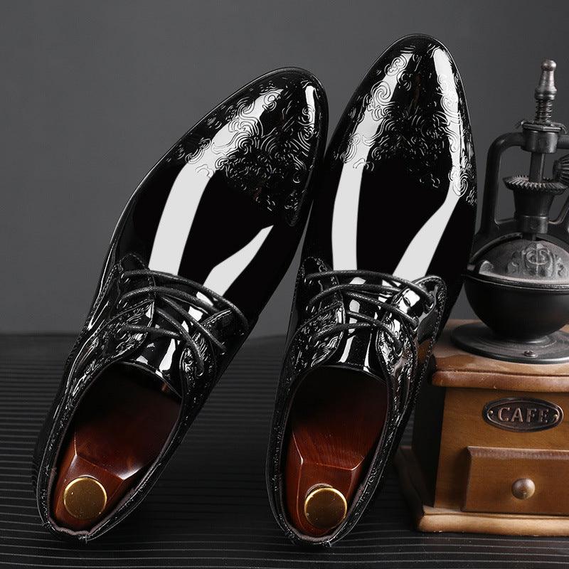 Glossy Men's Business Formal Shoes Fashion Casual Shoes - MRSLM