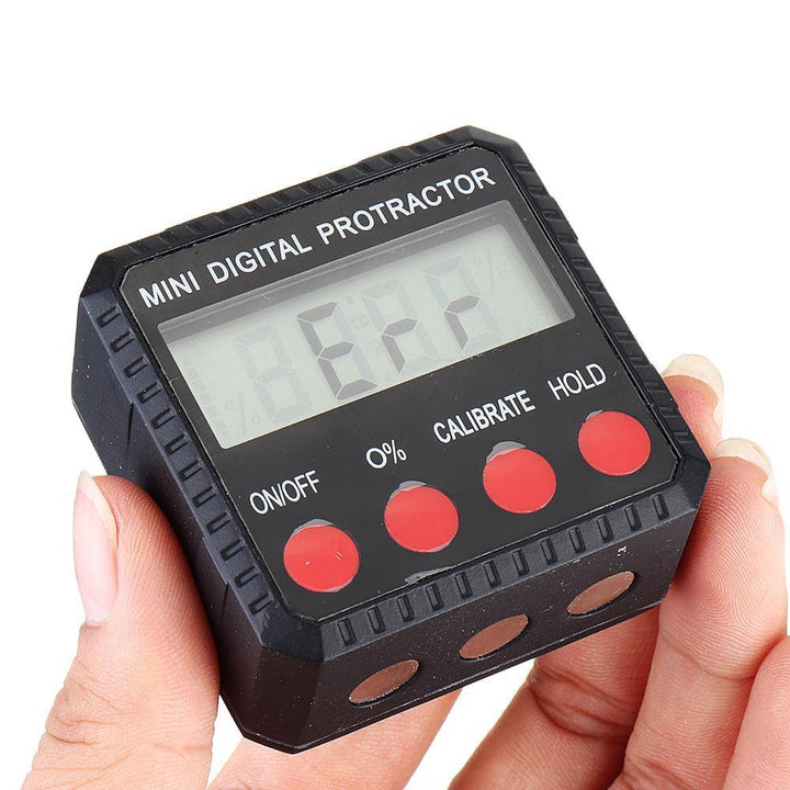 360 Degree Mini Digital Display Level Angle Protractor Inclinometer Measuring Magnet Tools - MRSLM
