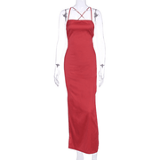 long dress with straps, view 3 - MRSLM