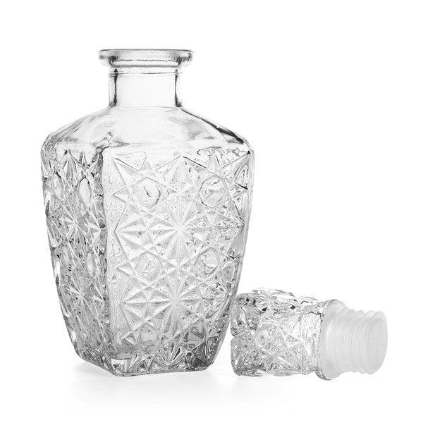 Portable Liquid Decanter Drinking Glass Decanter Alcohol Clear Bottle Carafe - MRSLM