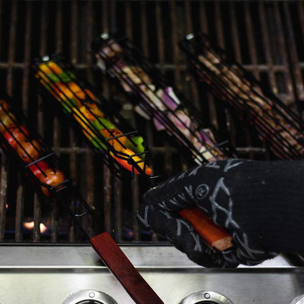BBQ Grill Mesh Stainless Steel Tools Kitchen Accessories - MRSLM