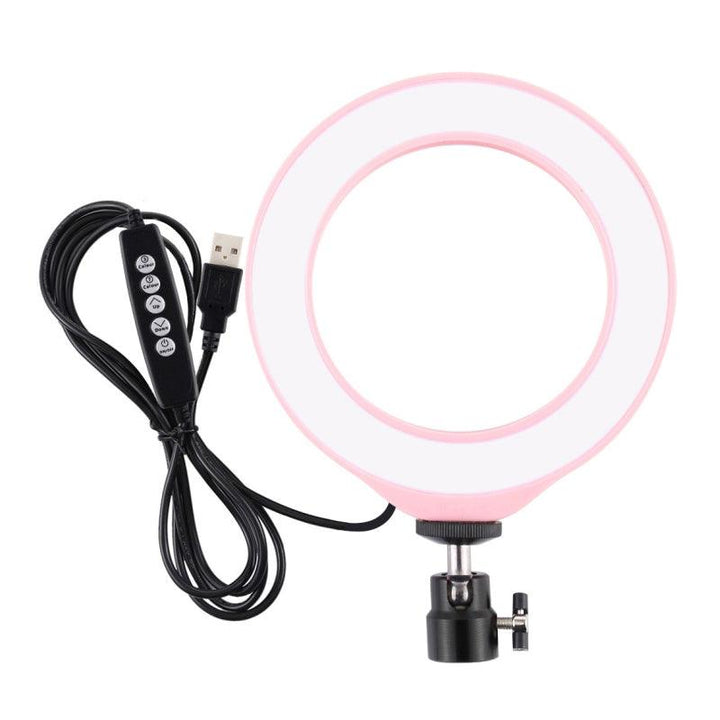 PULUZ PU432F 6.2 inch 16cm RGBW Dimmable LED Ring Light 10 Modes 8 Colors USB for Youtube Live Broadcast Vlogging Selfie - MRSLM