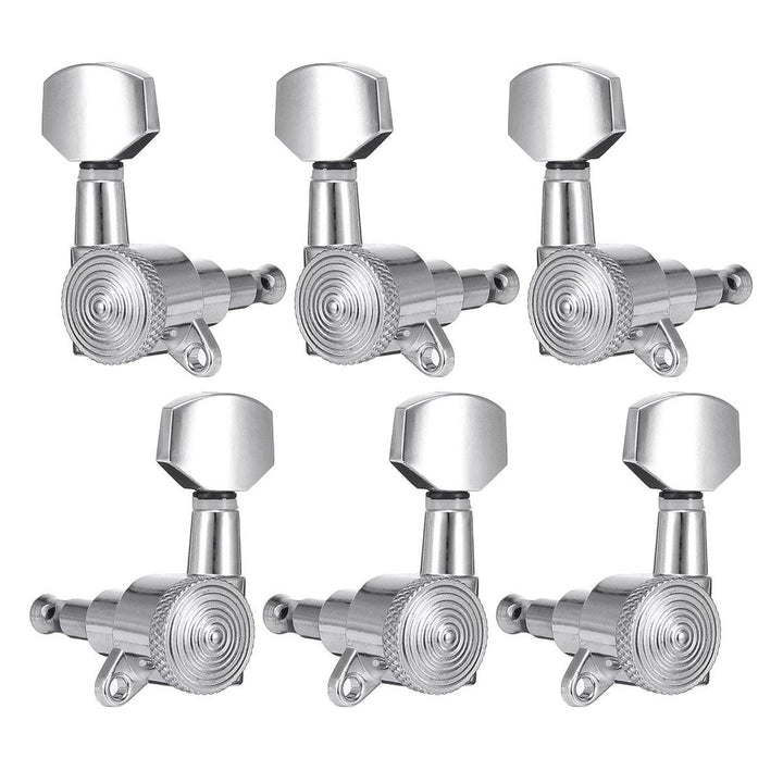 6Pcs/Set Tuning Pegs Keys Locking Tuner Heads 6R 6L for Electric Wooden Guitar Parts - MRSLM