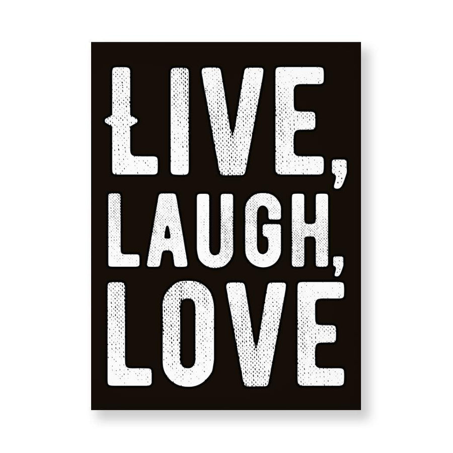 Live Laugh Love Wall Picture - Trendy Stretched Canvas - Cool Wall Art - MRSLM