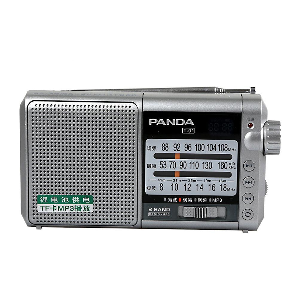 Panda T-01 Radio FM AM SW Three Band Radio Portable Retro Semiconductor Radio - MRSLM