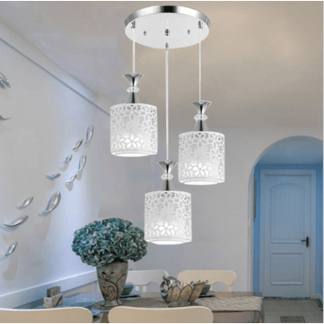Modern Flower Petal Ceiling Light LED Pendant Lamp Dining Chandelier Room Decor - MRSLM