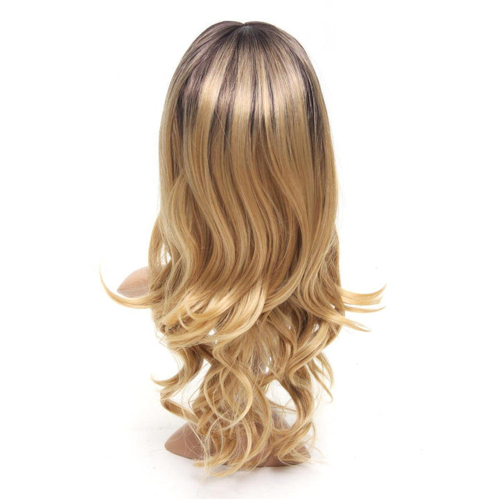 Women Wig Full Synthetic Long Wavy Hair Ombre Blonde Party Wigs - MRSLM