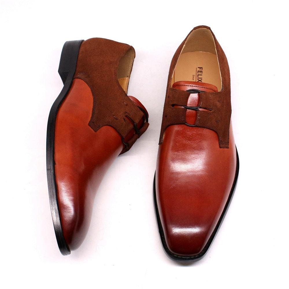 British Style Carved Leather Shoes Business Suit - MRSLM