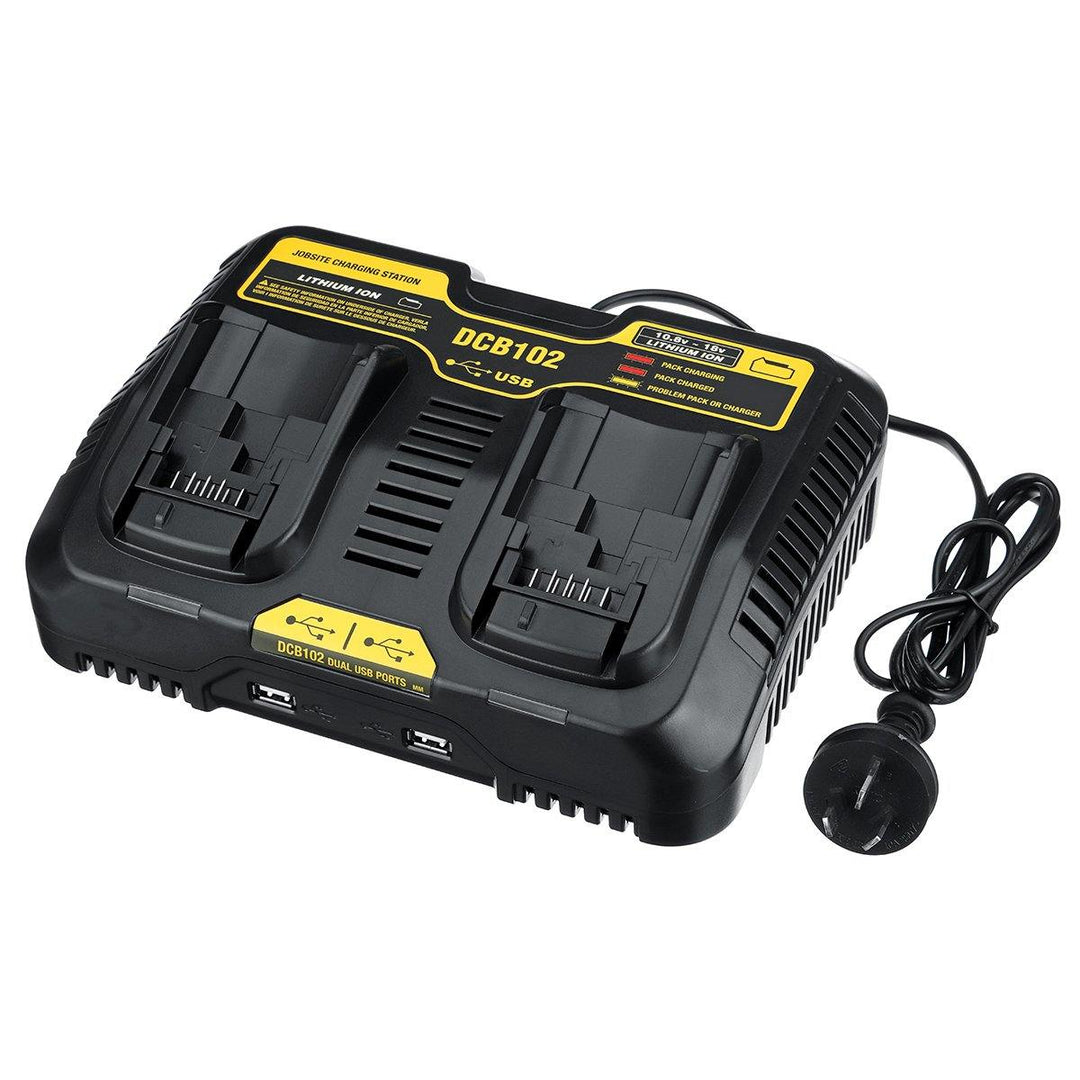 Dual Charger DCB200 DCB115 Lithium-Ion Battery DCB112 DCB105/015 Power Tool Battery Charger - MRSLM