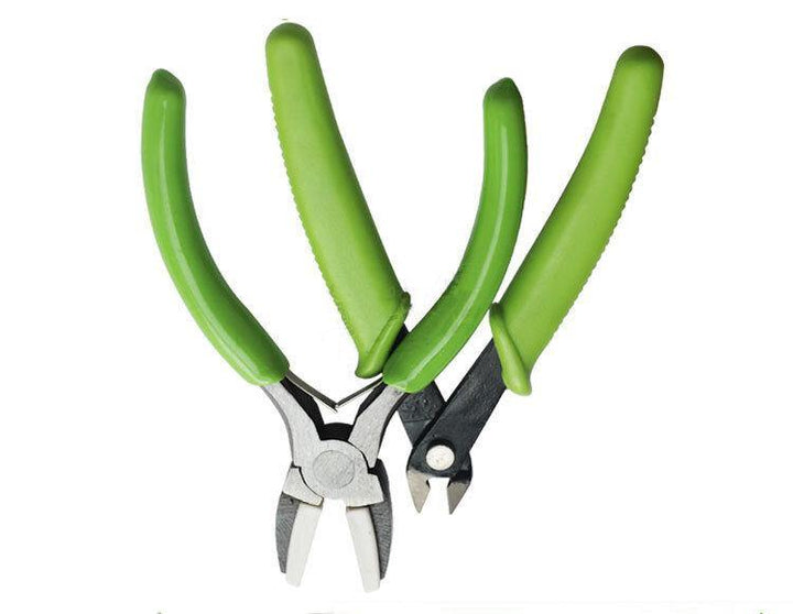 Nylon Mouth Flat Nose Pliers Handmade Jewelry Tools Spring Shears Thin Chain Hook Pliers Hand-cut Green Paint Shears Flat Shears Flush Pliers Mini Pliers - MRSLM