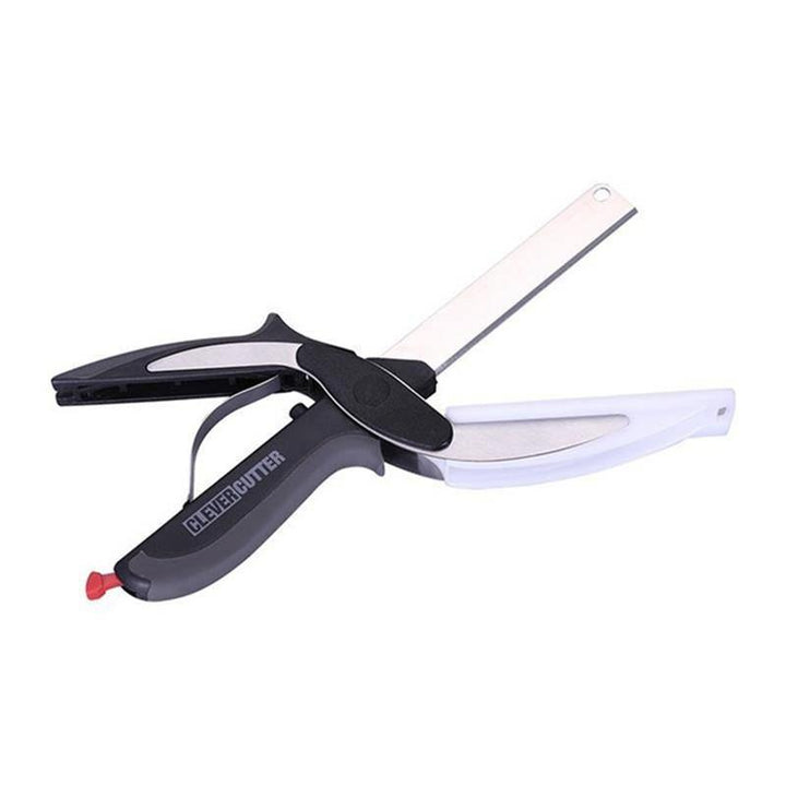 Stainless Steel Scissors Multifunctional Scissors Cutting Machine 2 in 1 Cutting Board Utility Knife - MRSLM