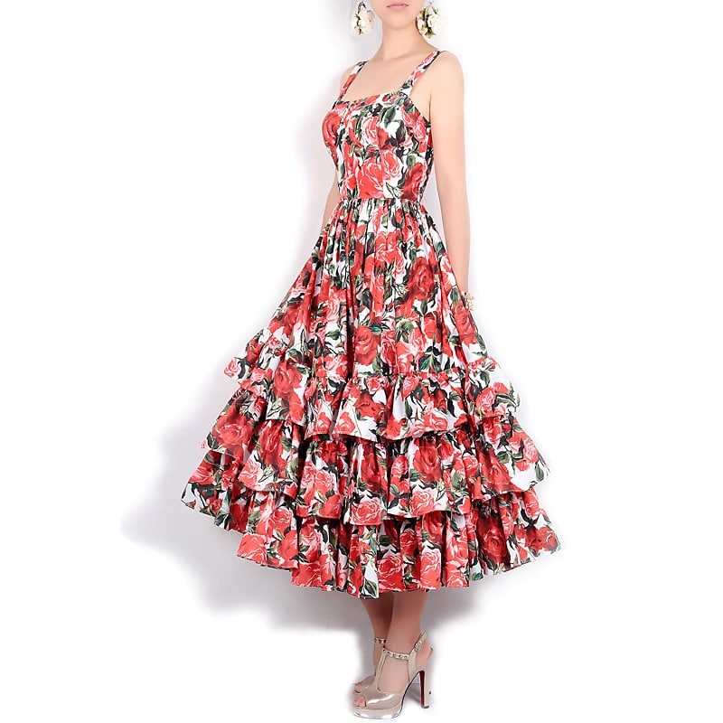 Ballkleid mit Blumenmuster