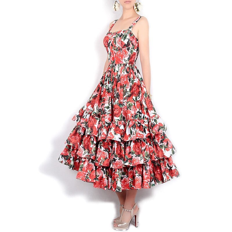 Ballkleid mit Blumenmuster