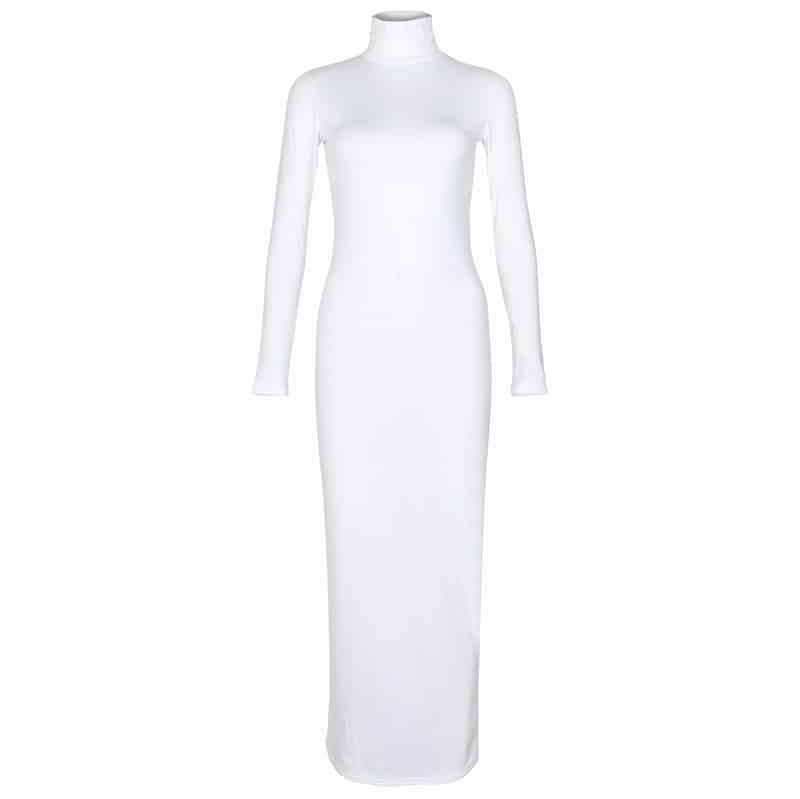 Women's Turtleneck Maxi Dress