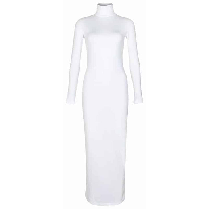 Women's Turtleneck Maxi Dress