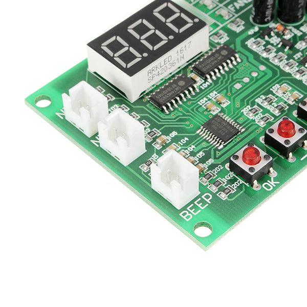 ZHIYU® DC 12V 2 Way 3 Wire Fan Smart Temperature Controller With Temperature Speed Digital Display Stop-Rotating Alarm Function - MRSLM