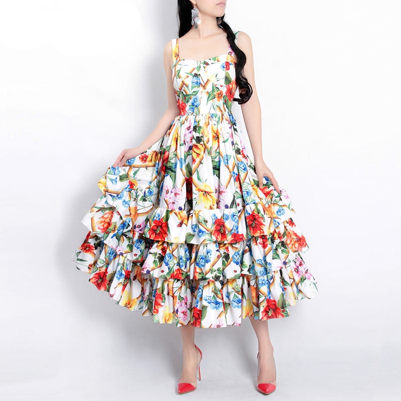 Süßes Kleid mit Blumenmuster