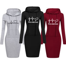 women's hope faith love warm dress - MRSLM