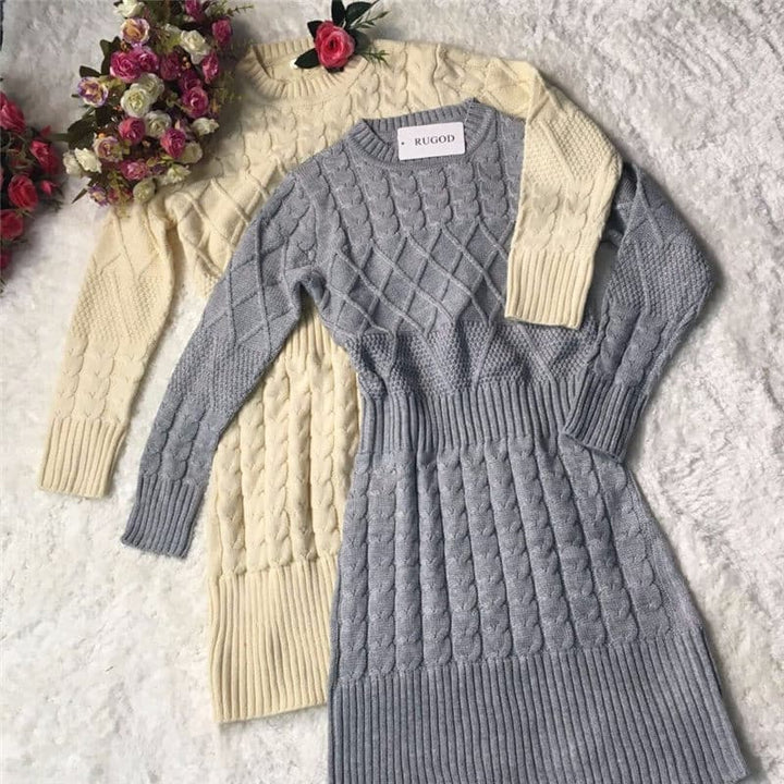 Women's Casual Warm Knitted Dress