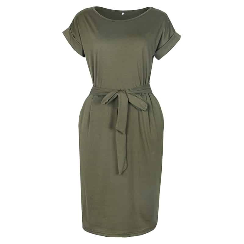 knee-length casual dress, view 10 - MRSLM