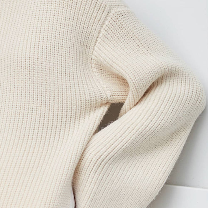 Long Sleeve Knitted One Shoulder Sweater Dress