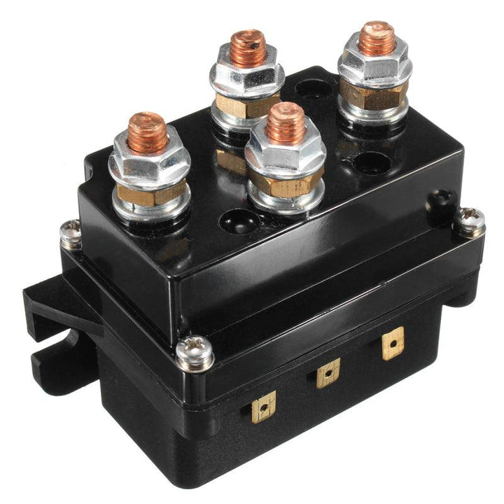 12V 500Amp HD Electric Capstan Contactor Winch Control Solenoid Twin Wireless Remote Recovery 4x4 - MRSLM