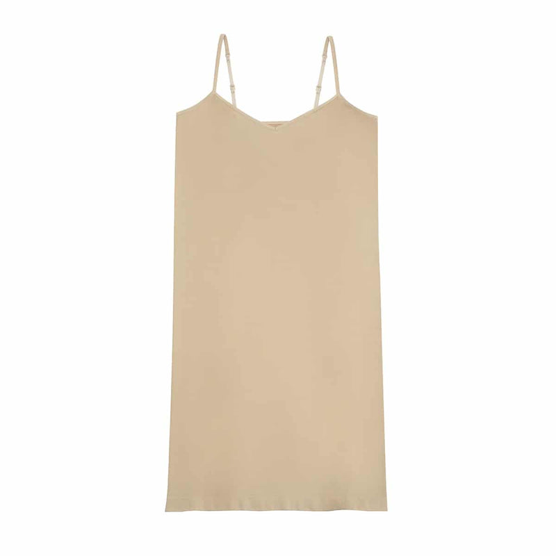 seamless nude slip dress, view 2 - MRSLM