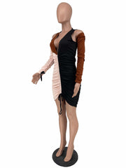 drawstring knee dress, view 7 - MRSLM