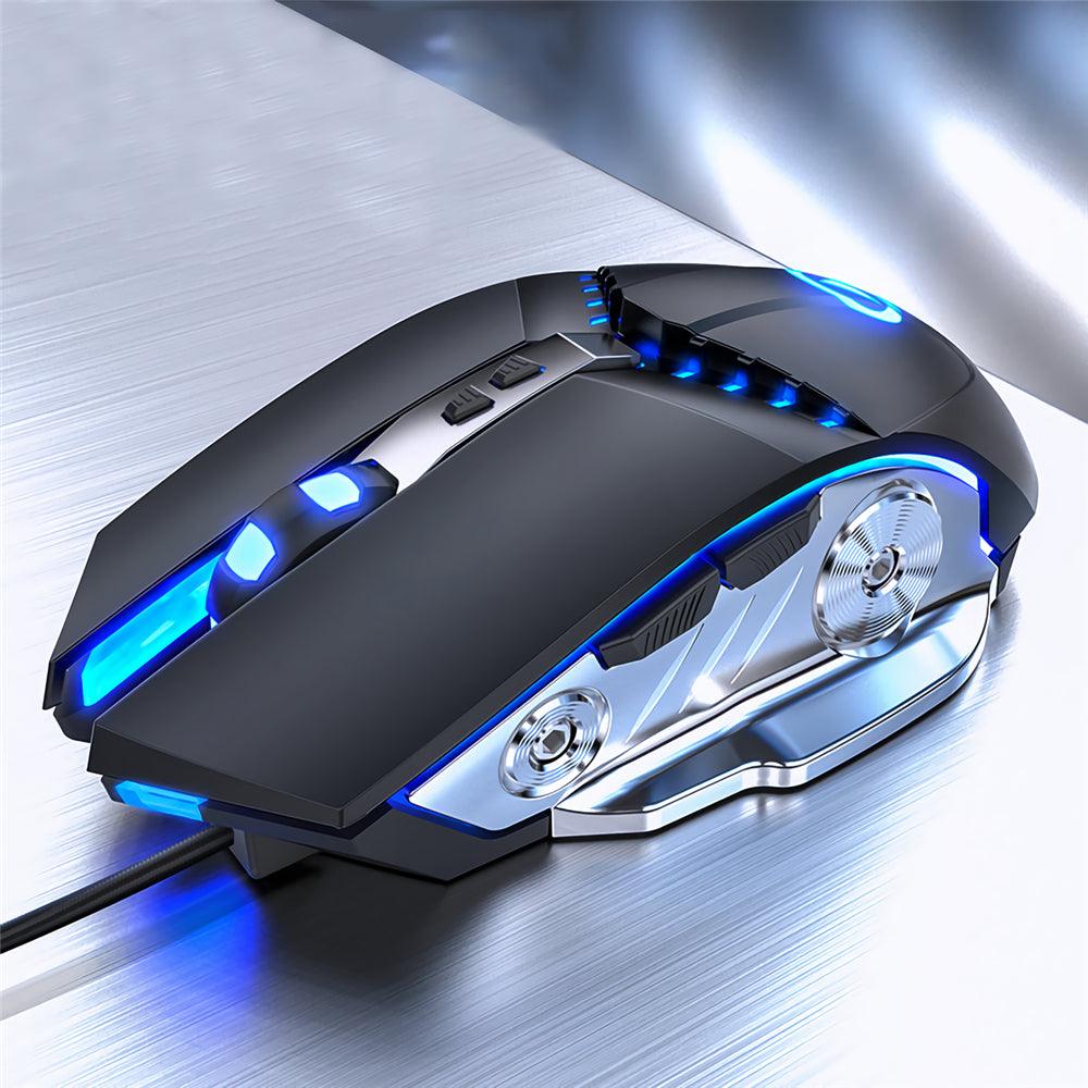 YINDIAO G3PRO Wired Gaming Mouse Ergonomic 7 Buttons 3200DPI Computer Gamer Mice Silent Mouse for PUBG FPS Games - MRSLM