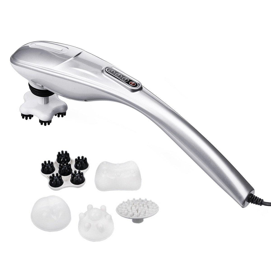 110V Electric Massager Handheld Body Neck Back Foot Vibrating Therapy Machine Speed Adjustment - MRSLM