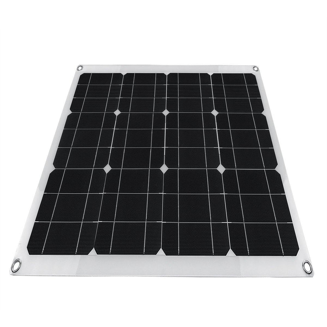 40W 18V/5V Output Mono Solar Panel Dual USB Port Monocrystalline Flexible Solar Charger For Car RV Boat Battery Charger - MRSLM