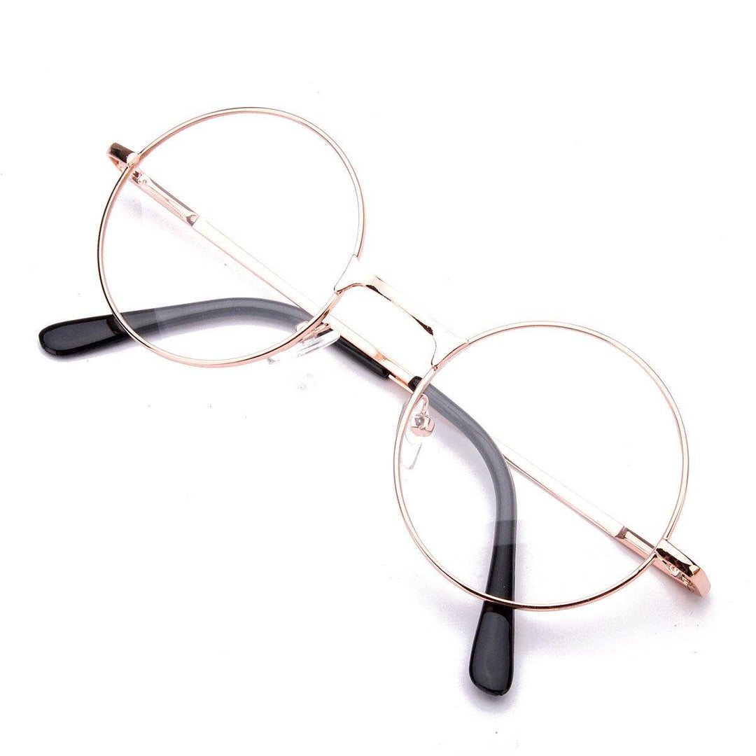 Retro Round Frame Metal Anti-blue Radiation Glasses Ultralight Fashion Circle Glasses - MRSLM
