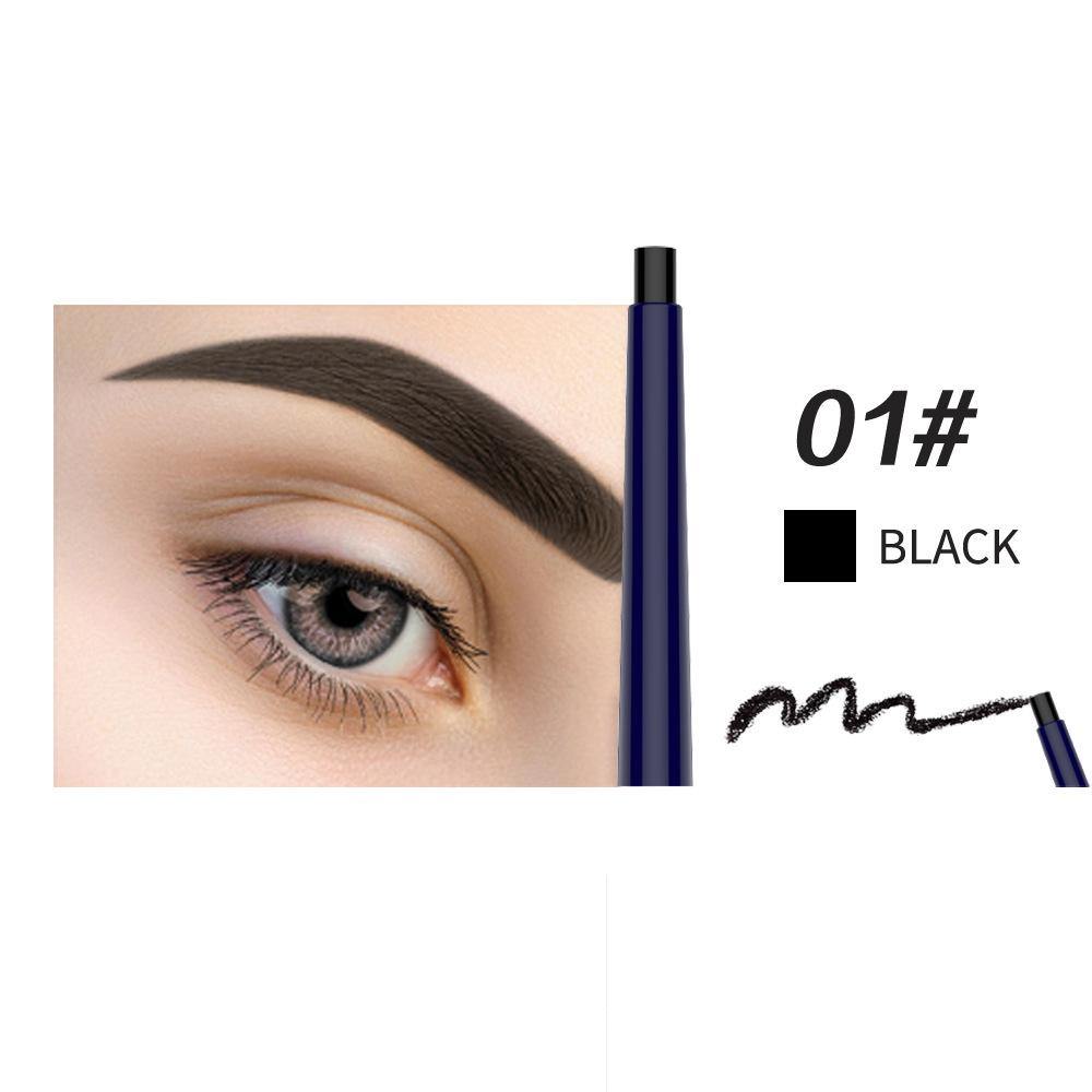 Elliptical Eyebrow Pencil Automatic Rotation Long-lasting Waterproof Sweatproof Eyebrow Powder - MRSLM