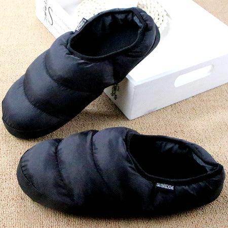 Couple Bag Heel Soft-soled Down Cotton Shoes - MRSLM