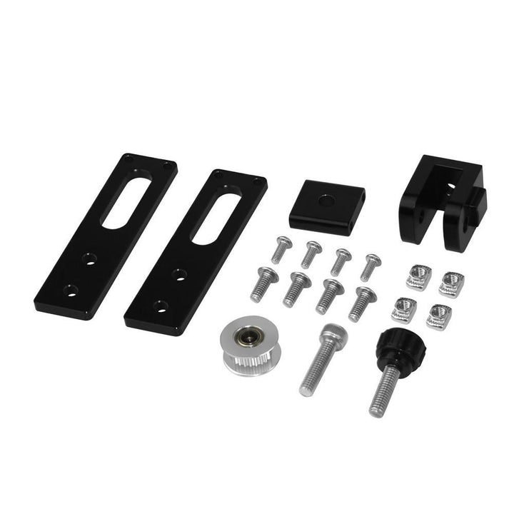 TWO TREES® Black / Silver 2020 X-axis Synchronous Belt Tensioner Aluminum Profile Kit For 3D Printer Parts - MRSLM