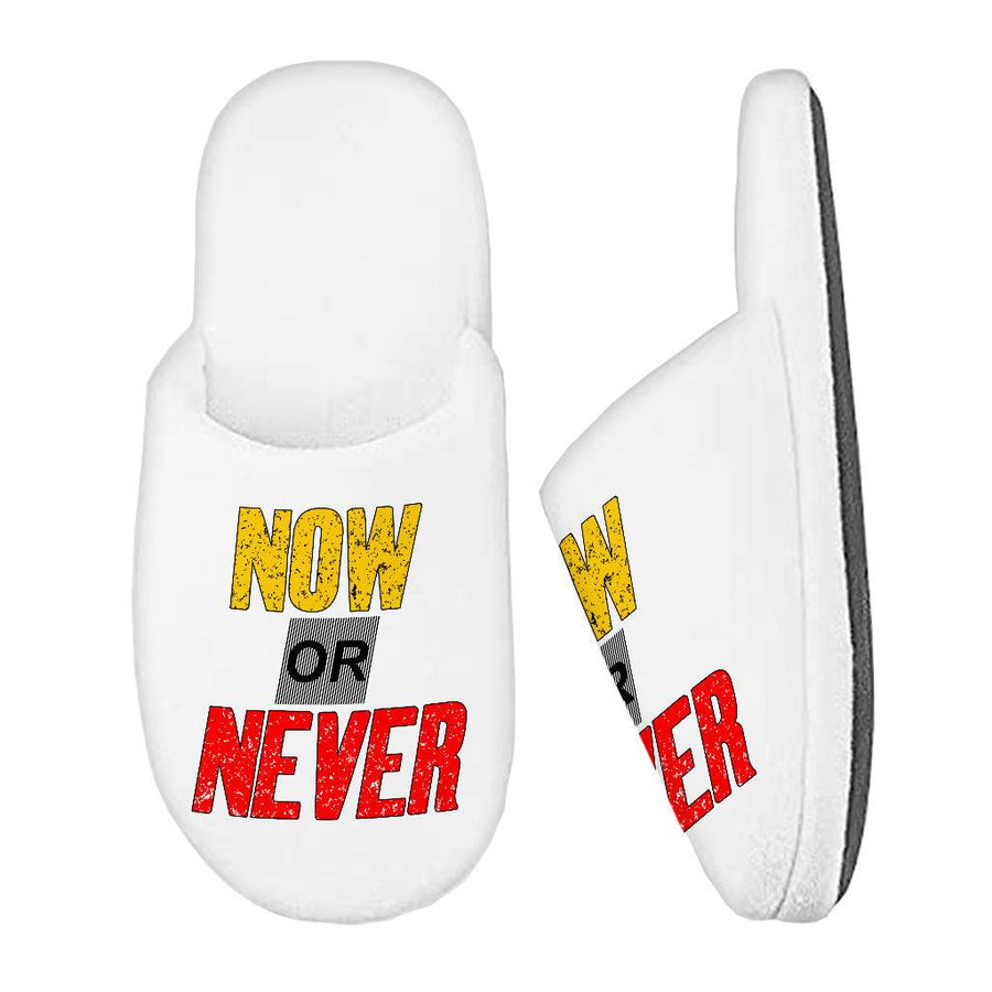 Now Or Never Memory Foam Slippers - Cool Slippers - Trendy Slippers - MRSLM