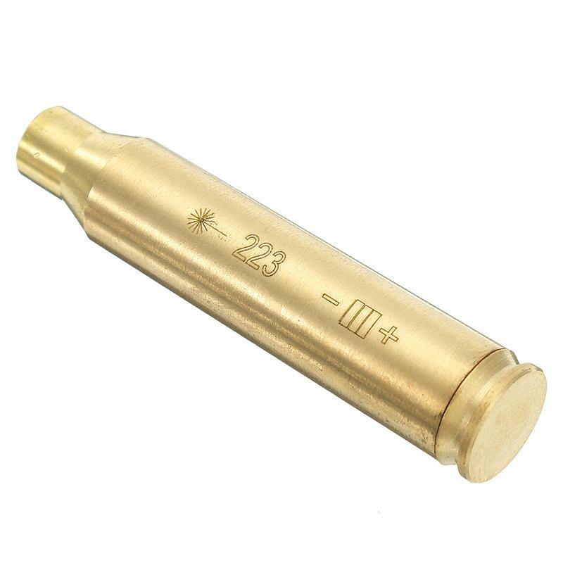 CAL 223 REM Gauge 5.56mm Laser Bore Sighter Red Dot Sight Brass Cartridge Bore Sighter Caliber - MRSLM