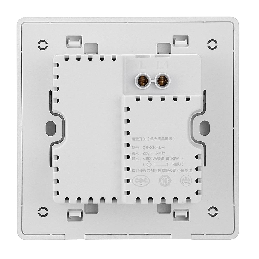 Aqara Smart Wall Switch Live Wire Version Smart Home Light Controller Intelligent Wall Switch From Xiaomi Eco-System - MRSLM