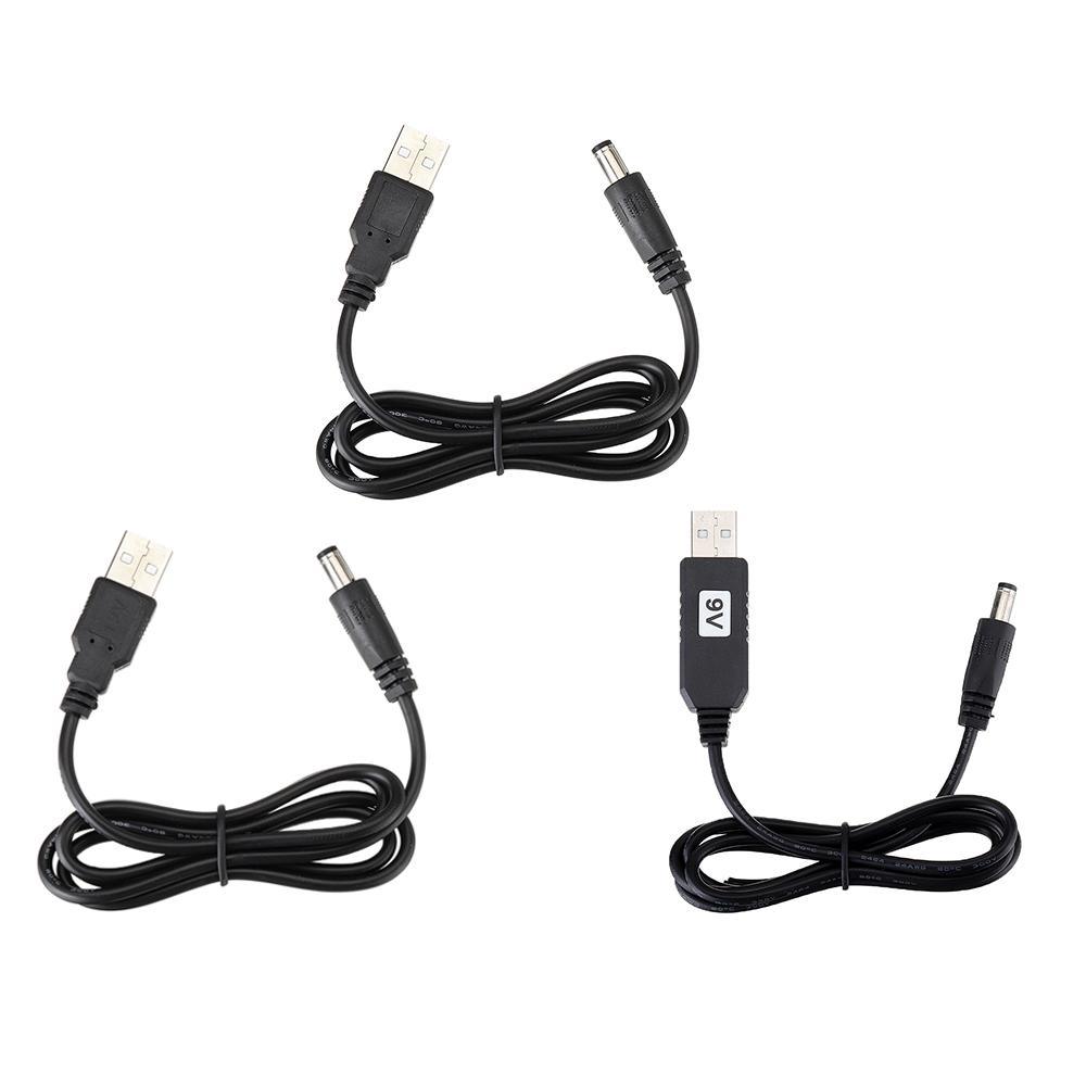 USB Power Boost Line DC 5V to DC 5V / 9V / 12V Step UP Module USB Converter Adapter Cable 2.1x5.5mm Plug - MRSLM