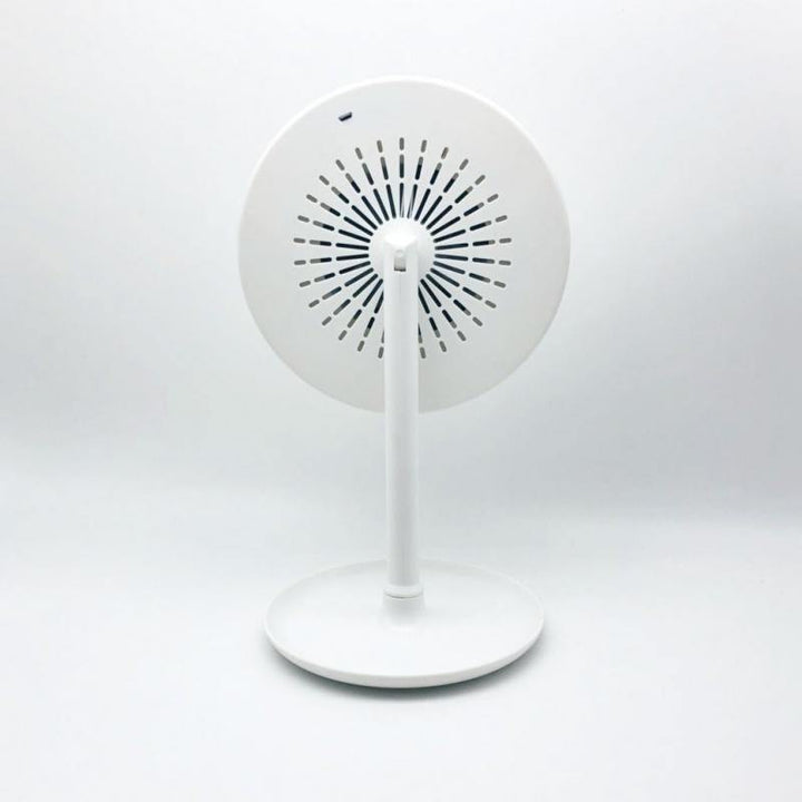 Fan LED Light Makeup Mirror (White) - MRSLM
