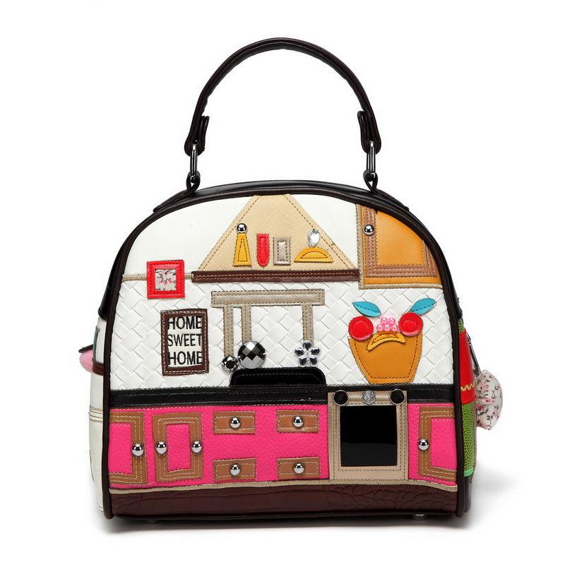 retro shell crossbody bag, view 4 - MRSLM