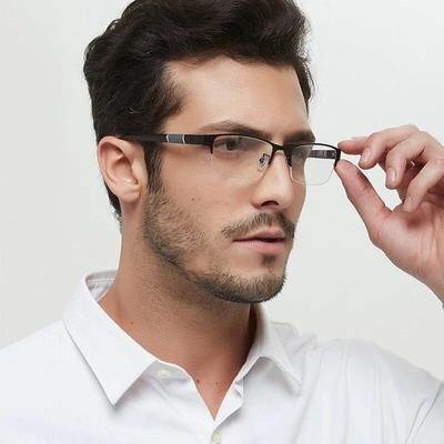Reading Glasses Men Women Half-frame Diopter Glasses Business Male Presbyopic Eyeglasses Lentes De Lectura Mujer - MRSLM