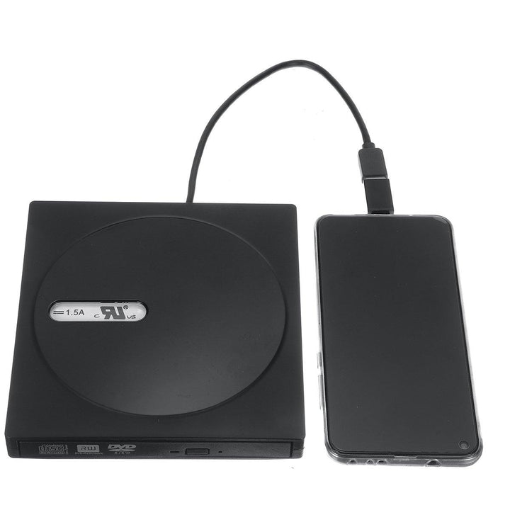 USB 3.0 Type-C External Optical Drive DVD-RW Player CD DVD Burner Writer Rewriter Data Transfer for PC Laptop Mac Windows 7/8/10 - MRSLM