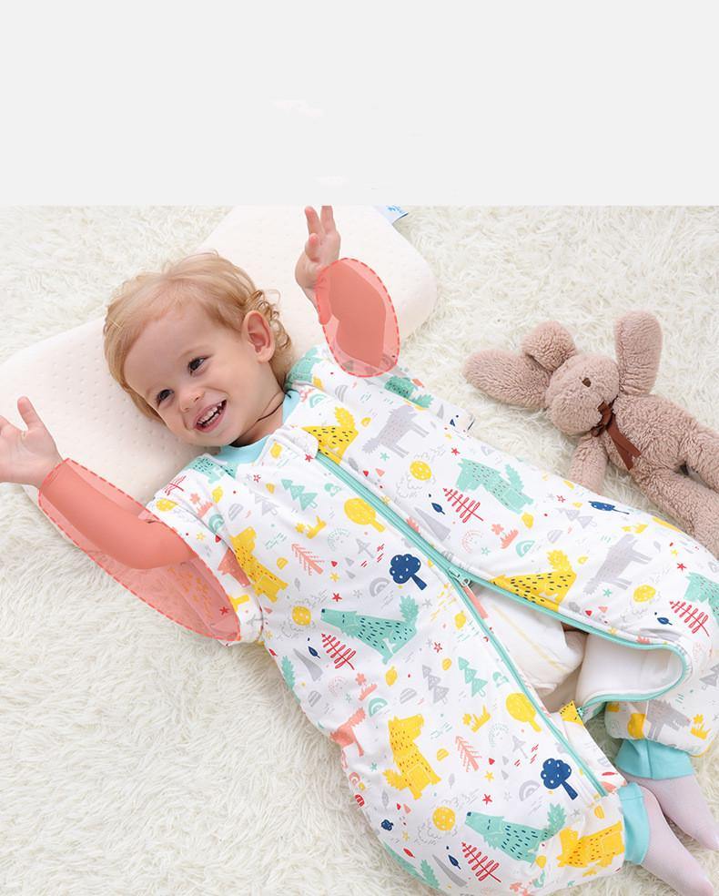 Baby Sleepsacks Cartoon Pattern Baby Sleeping Bag Carriage Sack for Newborn Split Leg - MRSLM