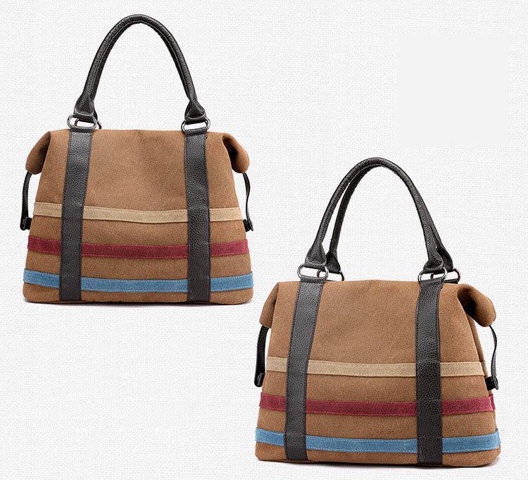 New Bags for women canvas bag casual luxury handbags women bags designer Boston Bags Ladies Weekend Handbags Large Shopping - MRSLM