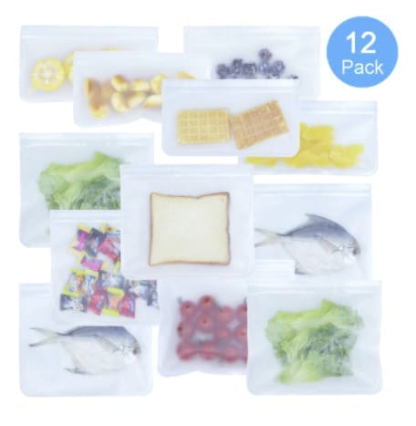 Reusable Leakproof Silicone Ziplock Food Bag