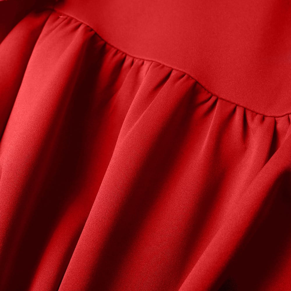 Women's Red Sleeveless Bodycon Dress