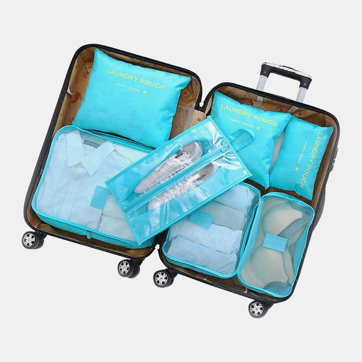 7Pcs Waterproof Travel Organizer Luggage Storage Bag Travel Bag - MRSLM